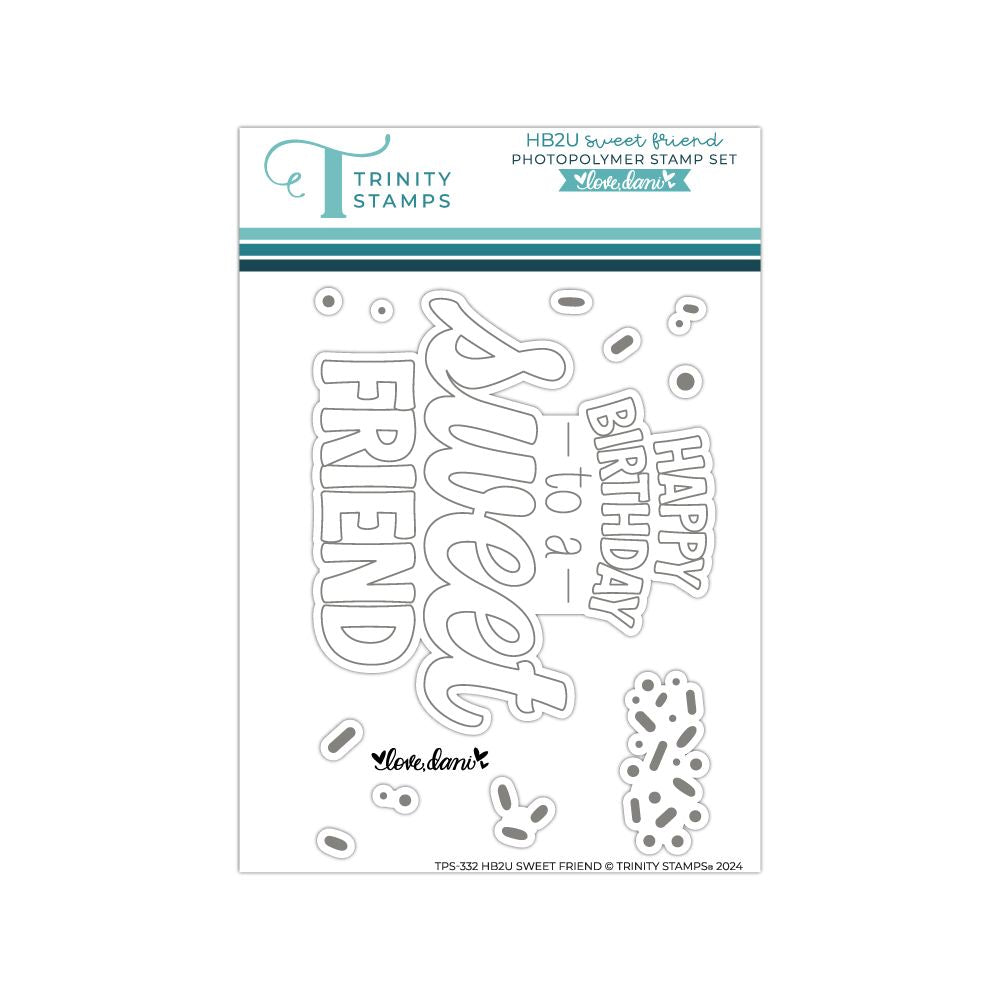 HB2U Sweet Friend - Clear Stamp