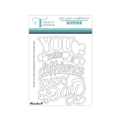 You Make a Difference - Clear Stamp